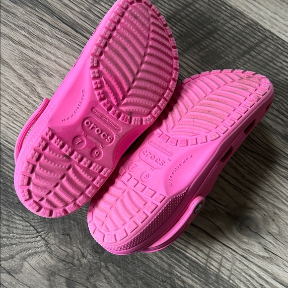 Crocs slide on Pink Clogs women’s size 9 - Picture 7 of 15